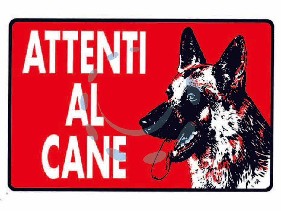 CARTELLO "ATTENTI AL CANE"