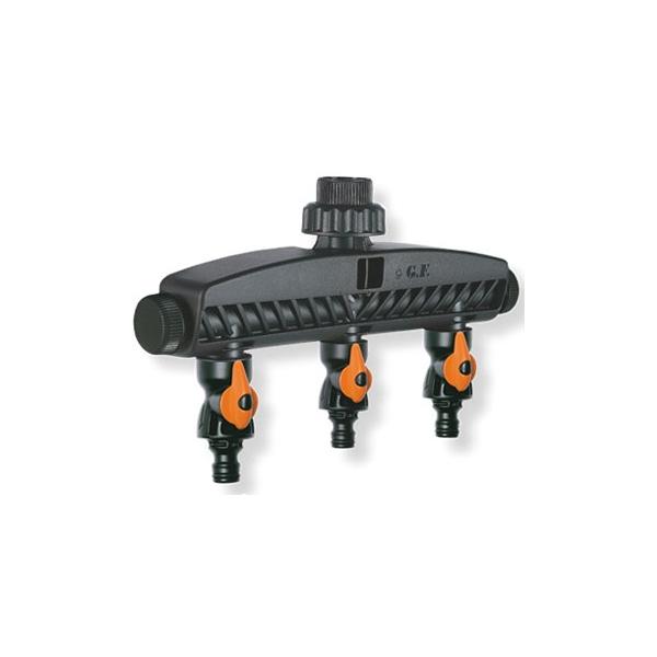 PRESA A RUBINETTO + 3 INNESTI RAPIDI GF 3/4F SELF 8000-5072