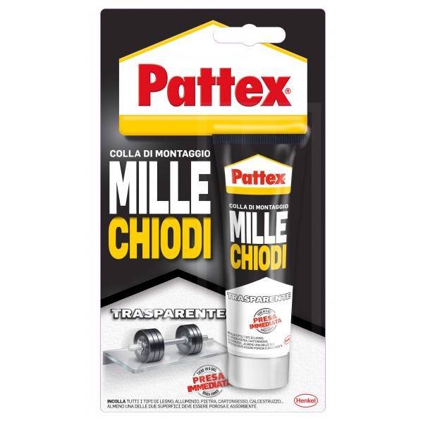 PATTEX MILLECHIODI TRASPARENTE GR 40