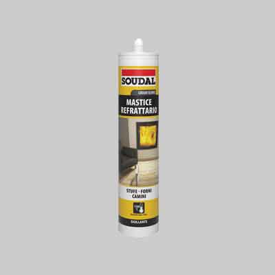 MASTICE REFRATTARIO SOUDAL ml 290 - Grigio scuro