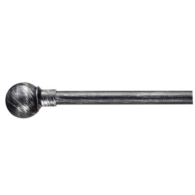 COMPLETE ROD FOR CURTAIN BALL STEEL VERN BLACK/SILVER D.MM 19 CM 170/300