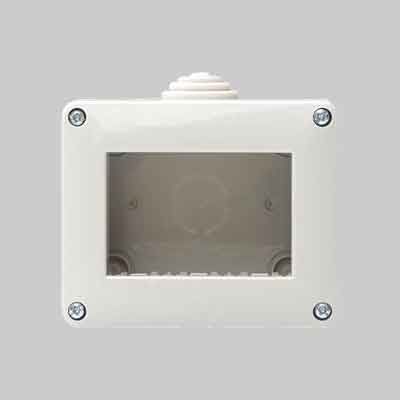 CONTENITORE DA PARETE PER APPARECCHI IP40 'STARLIGHT' 2 Posti