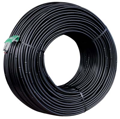 TUBO GOCCIOLANTE FORI 6 PN NERO LT/H 4 MM 16 PASSO CM 20 MT 100 CA