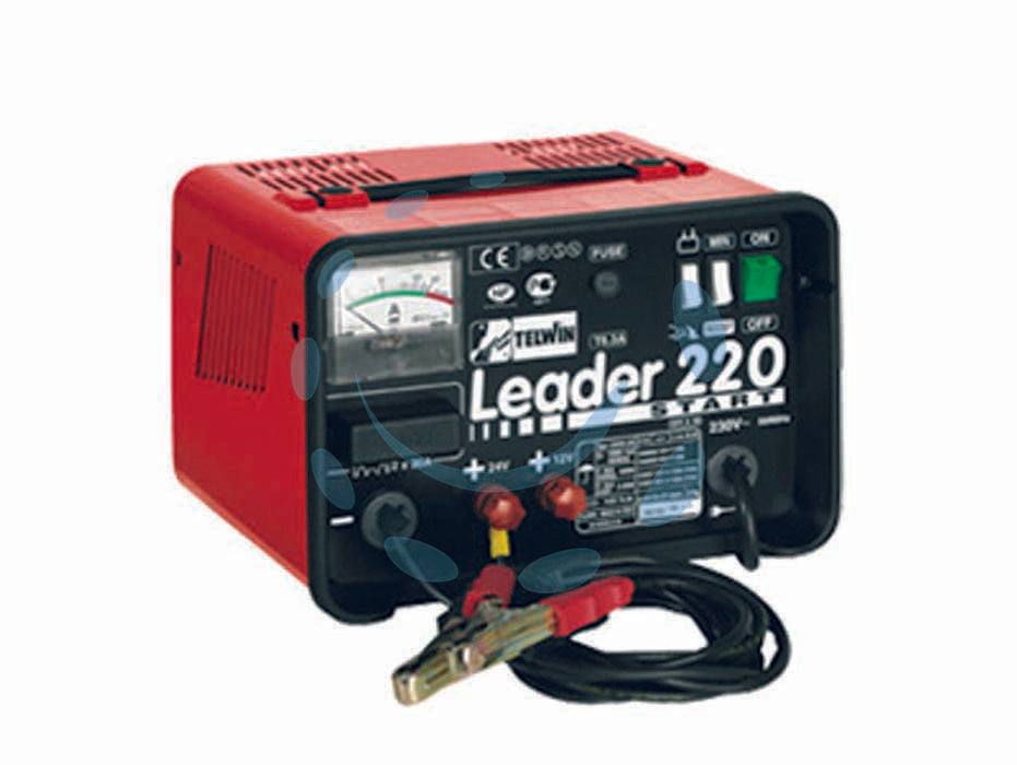 CARICABATTERIE CON AVVIATORE LEADER 220 START 30/180A 12V