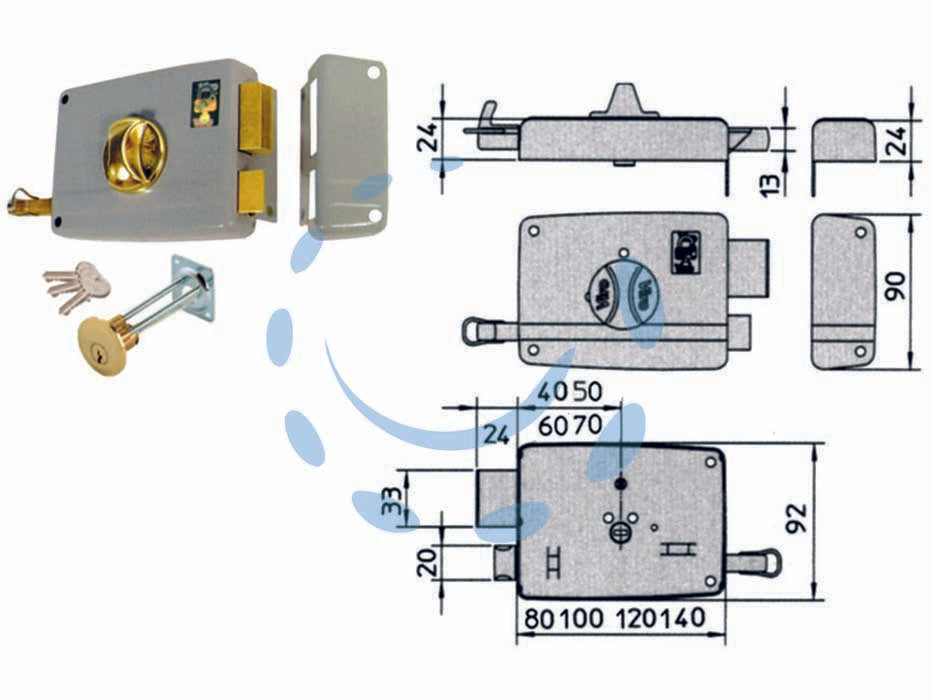 DOOR LOCK WITH INTERNAL KNOB, DEADBOLT AND LATCHBATCH