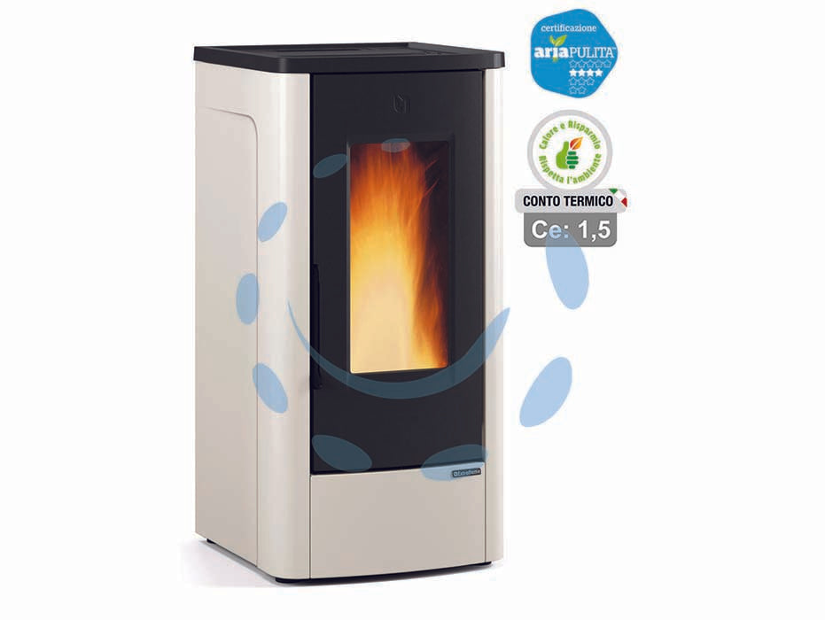 DAHIANA PLUS DUCTED PELLET STOVE 10 KW IVORY (THERMAL ACCOUNT)