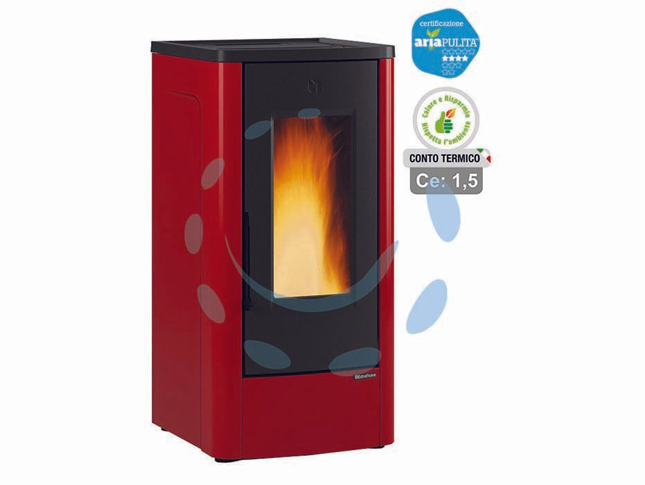 STUFA A PELLET DAHIANA 10 KW BORDEAUX (CONTO TERMICO)