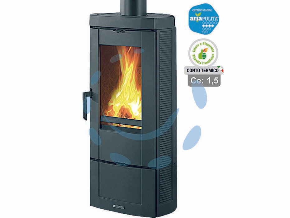 STUFA A LEGNA CANDY 4.0 6,2 KW NERO ANTRACITE (CONTO TERMICO)