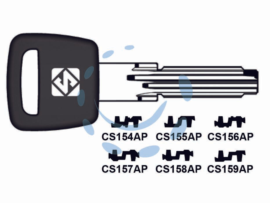 CHIAVI PER CILINDRI CISA 6+7 SPINE PROFILO PIATTO