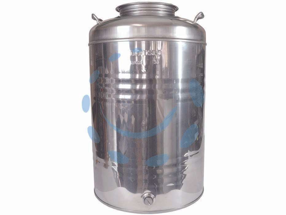 FUSTO INOX PER OLIO GRAFFATO LT.100