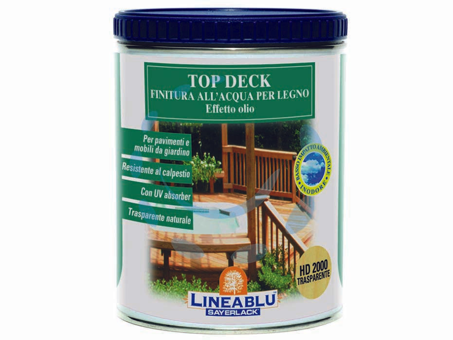 FINITURA ALL'ACQUA EFFETTO OLIO PER LEGNO TOP DECK