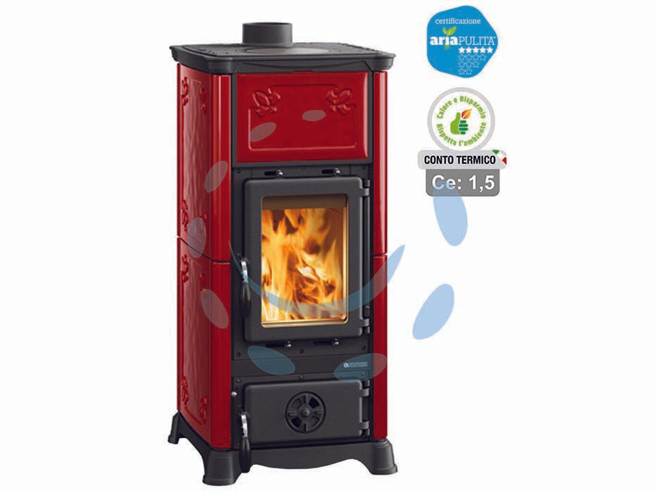 STUFA A LEGNA EMILIANA 6,5 KW BORDEAUX (CONTO TERMICO)