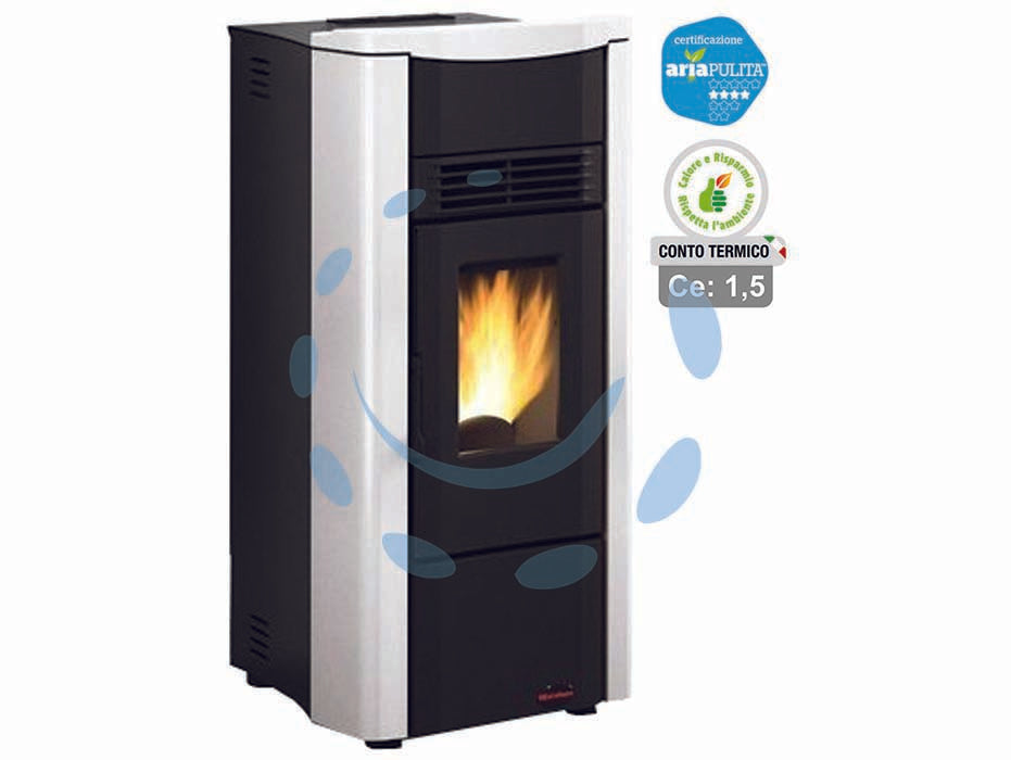 PELLET STOVE GIUSY EVO 2.0 7 KW WHITE (THERMAL ACCOUNT)