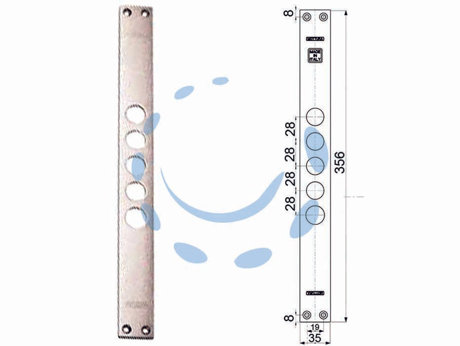 CONTROPIASTRE PER SERRATURE PORTE BLINDATE 94254