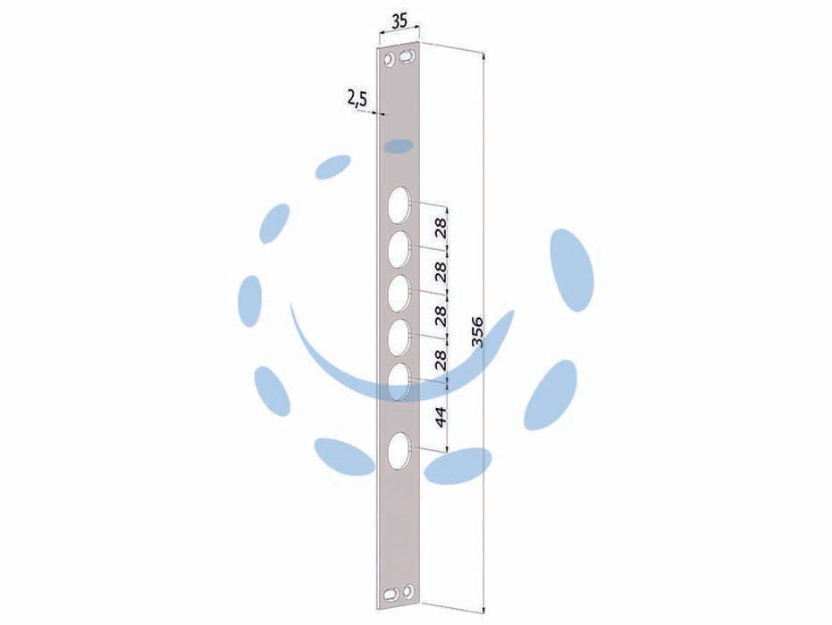 CONTROPIASTRA P/SERRATURE PORTE BLINDATE IN ACCIAIO INOX INT.28 CP2530