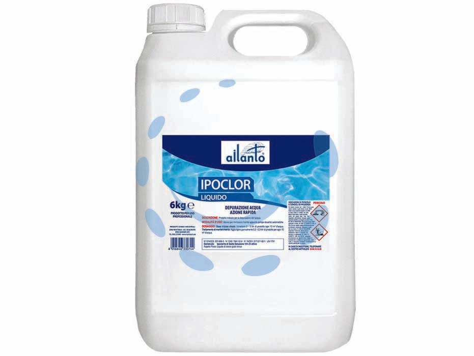 IPOCLOR CLORO LIQUIDO PER PISCINE