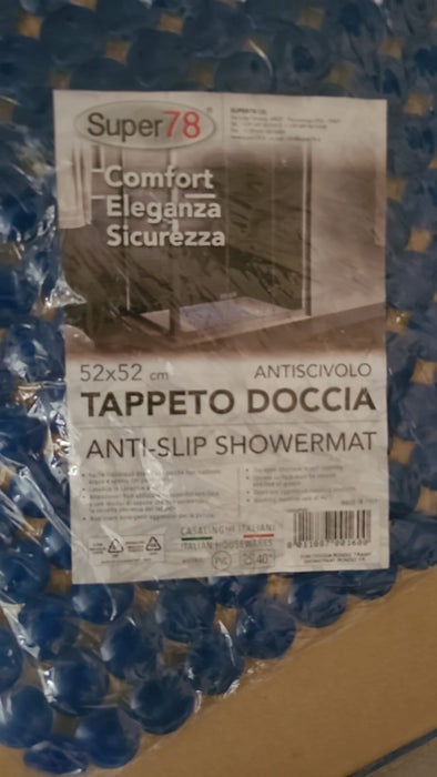 TAPPETO ANTISCIVOLO X PIATTO DOCCIA RONDà’ COLORATA+VENTOSE CM 52X52