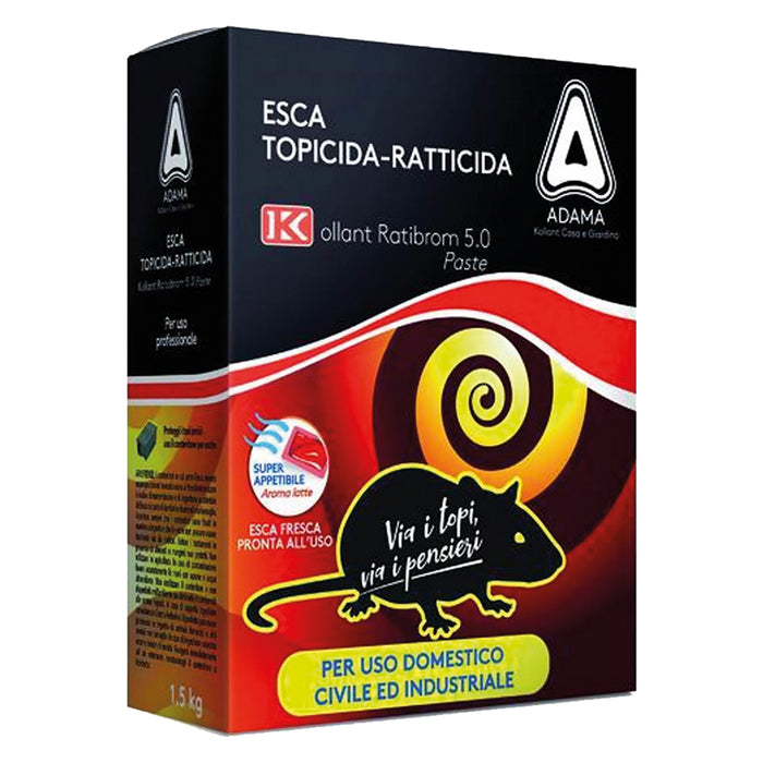 ESCA TOPICIDA FRESCA 'RATIBROM' gr. 1500 - cf. 3 buste (500 gr.)