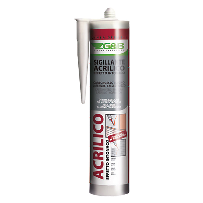 SILICONE ACRILICO EFFETTO RUVIDO 'GEBOSIL' bianco ml 310