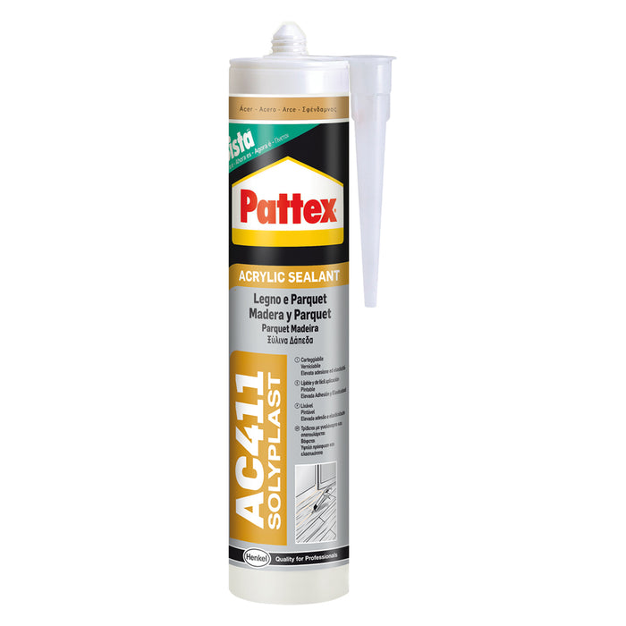 SILICONE ACRILICO PER LEGNO E PARQUET 'PATTEX AC41 ml 300 - Ciliegio