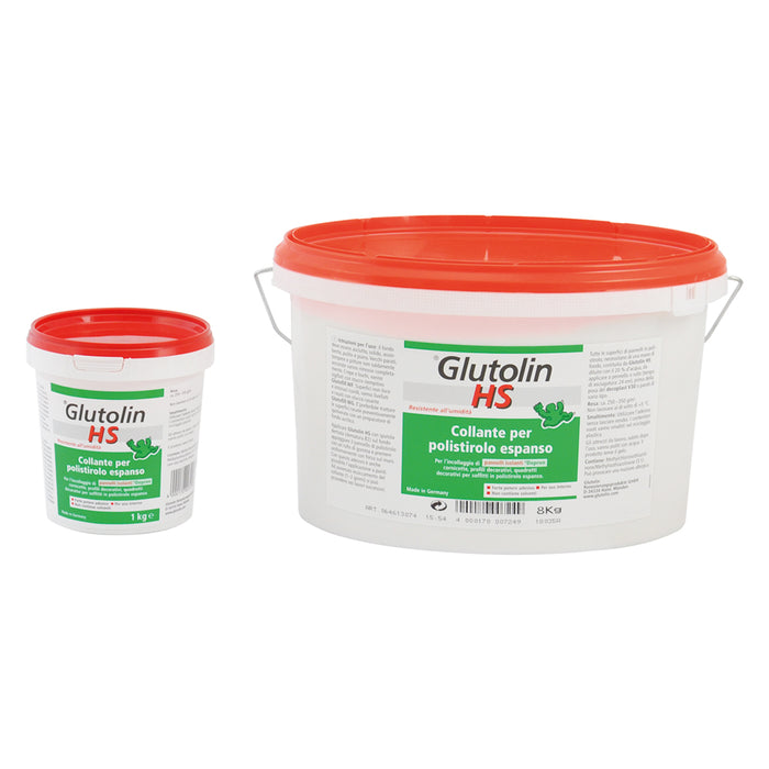 COLLANTE PER POLISTIROLO "Glutolin HS" - Kg. 1 barattolo